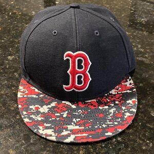 Boston Red Sox 47 Fenway Park Collection Flat Brim Baseball Cap Adjustable
